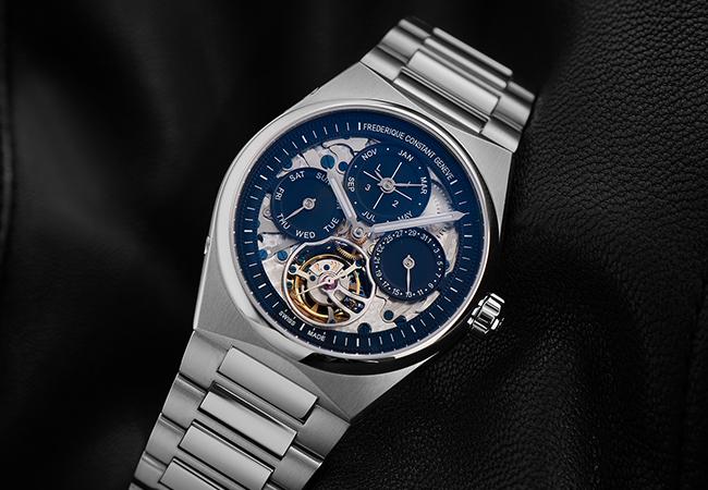 康斯登Frederique Constant Highlife陀飛輪萬年曆自製機芯系列腕錶