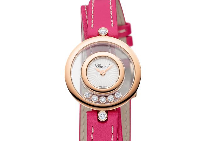 蕭邦CHOPARD Happy Diamonds雙圈錶帶腕錶