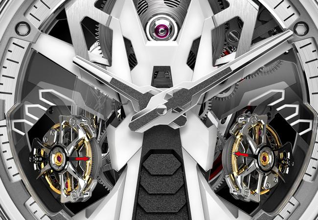 羅杰杜彼ROGER DUBUIS Excalibur Spider Countach DT/X傾置雙飛行陀飛輪腕錶