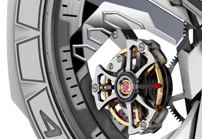 羅杰杜彼ROGER DUBUIS Excalibur Spider Countach DT/X傾置雙飛行陀飛輪腕錶