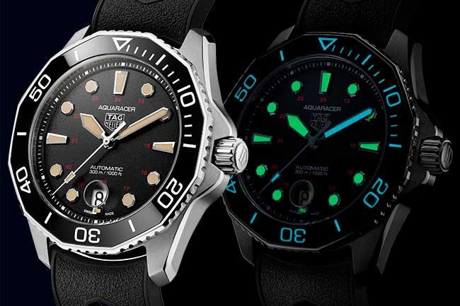 TAG HEUER泰格豪雅Aquaracer Professional 300米844復刻限量自動潛水錶