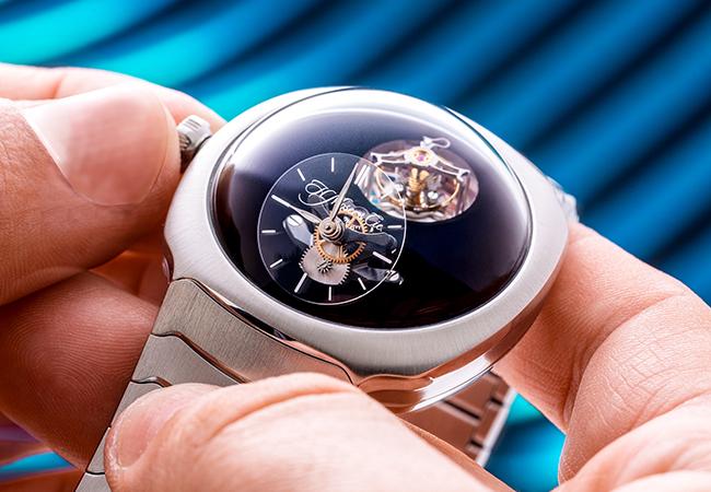 亨利慕時H. Moser & Cie. Streamliner疾速者圓柱遊絲陀飛輪Only Watch腕錶