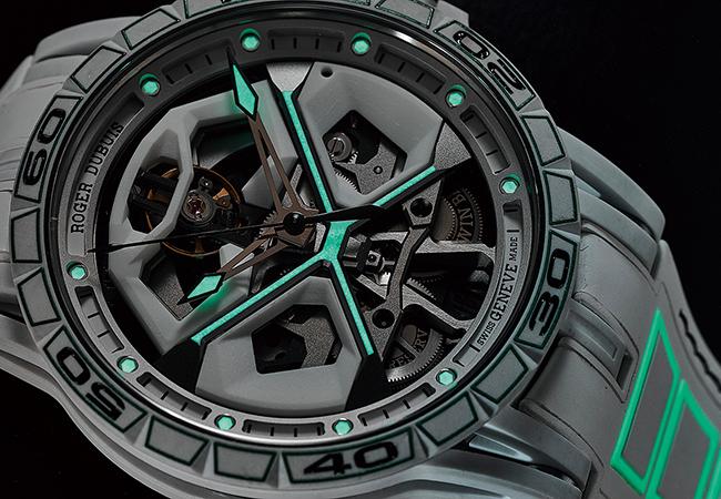 羅杰杜彼ROGER DUBUIS Excalibur Spider Huracán陶瓷複合纖維自動上鍊腕錶