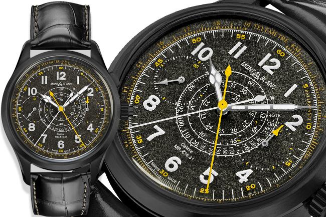 萬寶龍MONTBLANC 1858系列追針計時腕錶限量款100