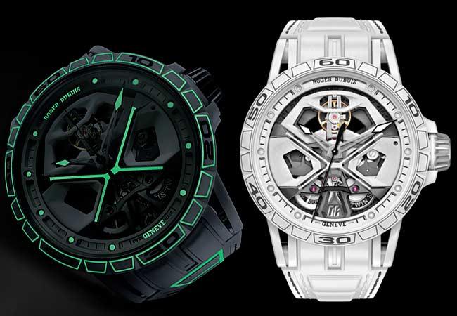 羅杰杜彼ROGER DUBUIS Excalibur Spider Huracán自動上鍊腕錶:型號EX0947