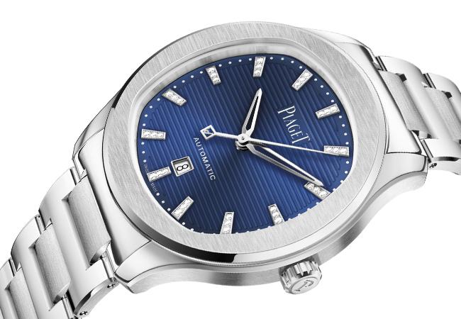 伯爵PIAGET Polo系列伯爵藍日期顯示精鋼腕錶