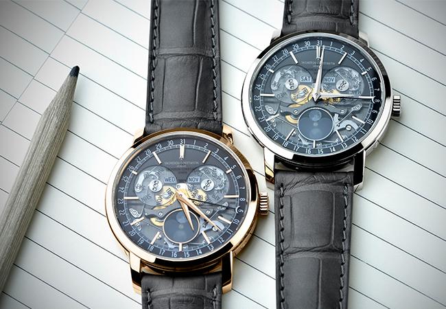 江詩丹頓VACHERON CONSTANTIN Traditionnelle全日曆鏤雕腕錶