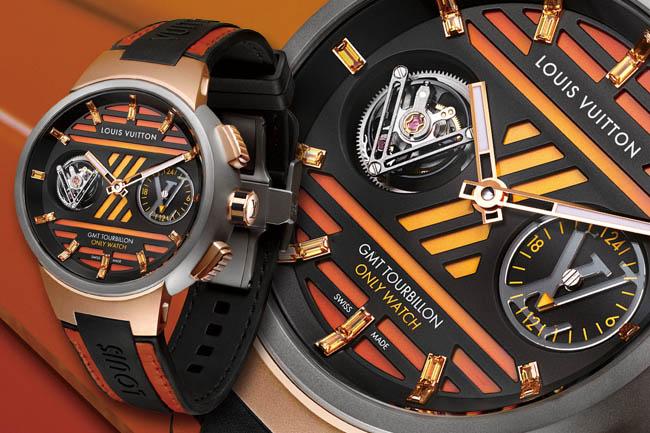 路易威登LOUIS VUITTON Tambour Curve GMT Flying Tourbillon Only Watch