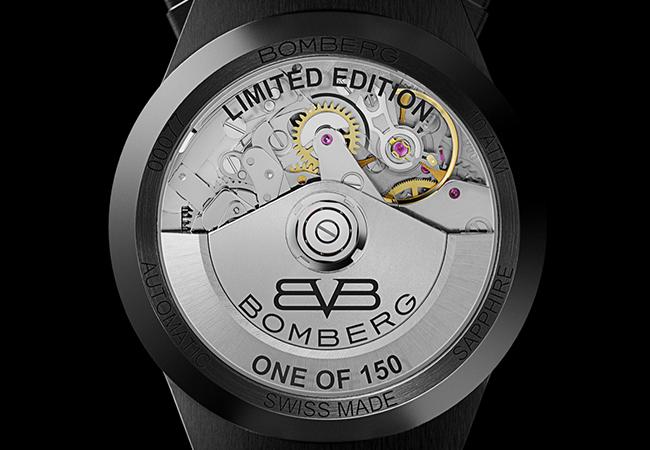 炸彈錶BOMBERG Bolt-68 Neo系列黑色卡拉維拉機械計時碼錶+骷髏修容套件組