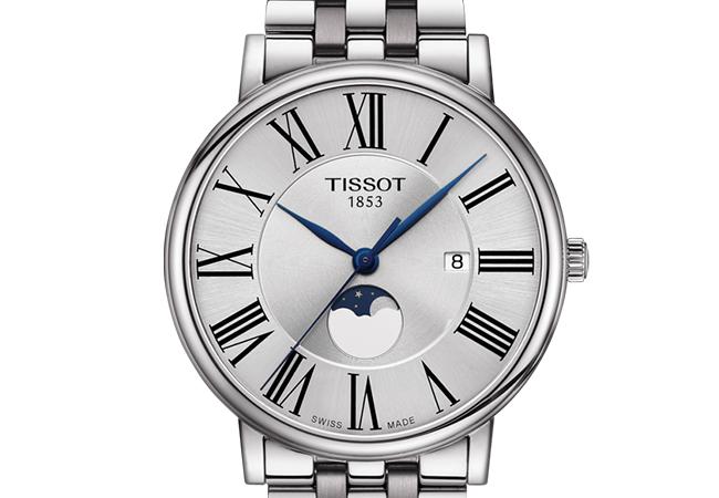 天梭錶TISSOT Carson Premium Moonphase卡森系列月相男錶