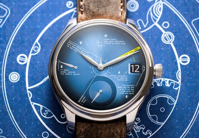 亨利慕時H. Moser & Cie.勇創者萬年曆教學版腕錶