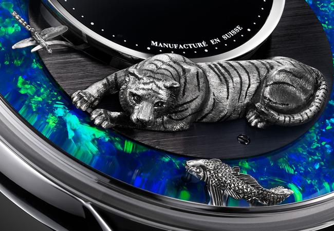雅克德羅Jaquet Droz 2022 Automaton Tiger Opal虎年生肖歐泊石動偶腕錶