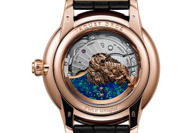 雅克德羅Jaquet Droz 2022 Relief Petite Heure Minute Tiger虎年生肖歐泊石金雕腕錶