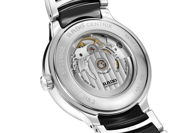 RADO Centrix晶萃系列高科技陶瓷自動腕錶