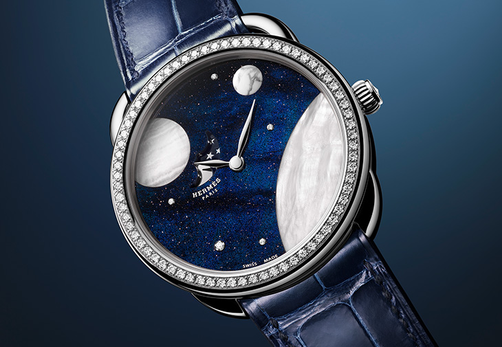 愛馬仕HERMÈS Arceau Petite Lune小月相珠寶腕錶