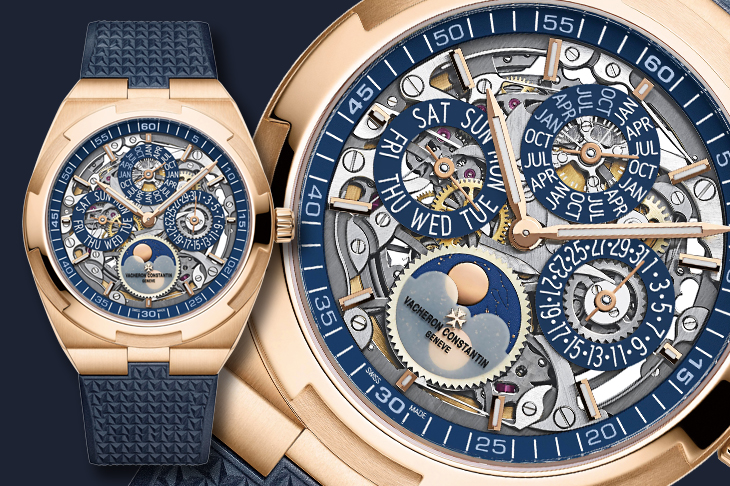 江詩丹頓VACHERON CONSTANTIN Overseas鏤空超薄萬年曆腕錶