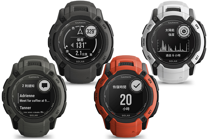 GARMIN Instinct 2X Solar本我系列太陽能GPS智慧腕錶一般版