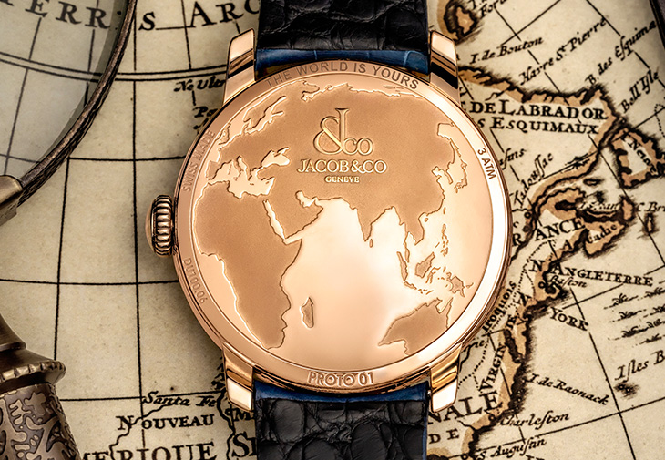 JACOB & CO. The World Is Yours兩地時間腕錶