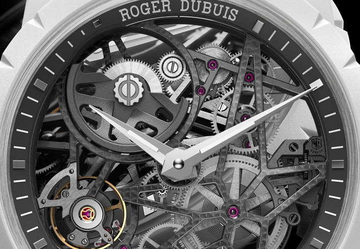 羅杰杜彼Roger Dubuis Excalibur Monobalancier鏤空自動上鍊單擺輪腕錶