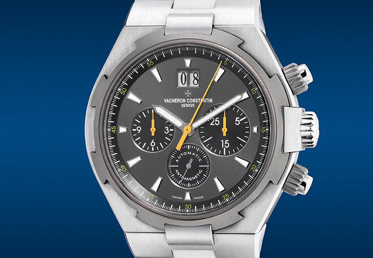 江詩丹頓「Overseas Chronograph」限量版精鋼和鈦金屬自動計時腕錶