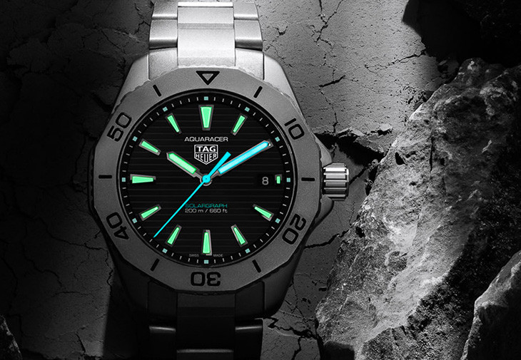 泰格豪雅TAG HEUER Aquaracer Professional 200 Solargraph太陽能鈦金屬腕錶