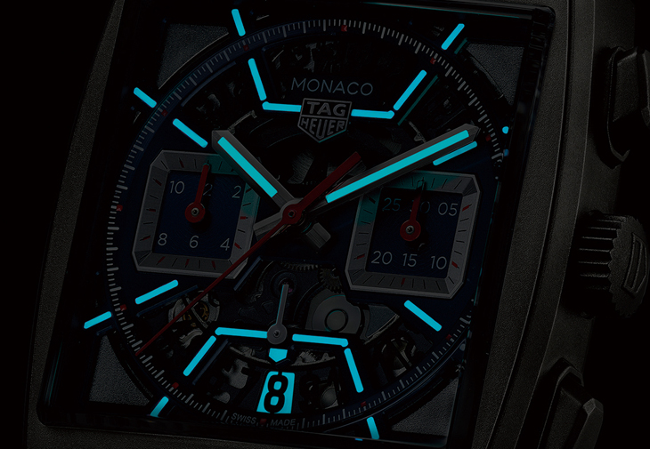 泰格豪雅Monaco Chronograph鏤空計時腕錶