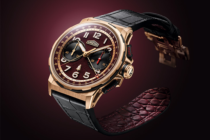 愛格錶ANGELUS Chronodate Gold x Chateau Angelus腕錶