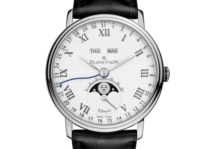 寶珀BLANCPAIN Villeret全日曆月相腕錶