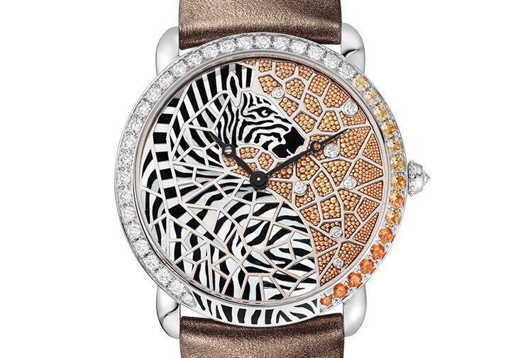 卡地亞Ronde Louis Cartier Zèbre et Girafe腕錶