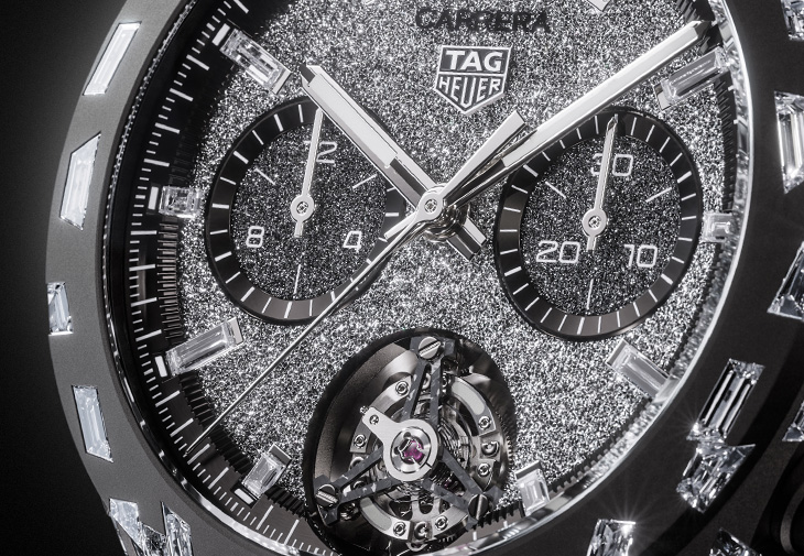 泰格豪雅TAG Heuer Carrera Plasma前衛鑽石陀飛輪計時腕錶