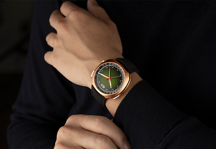 H. MOSER & CIE.亨利慕時疾速者自動飛返計時碼錶專賣店限定版