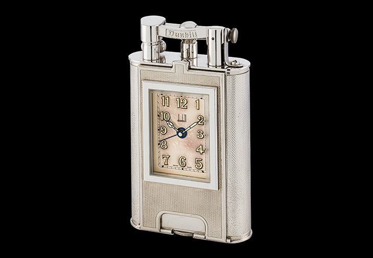 ALFRED DUNHILL Giant Table Lighter With Clock