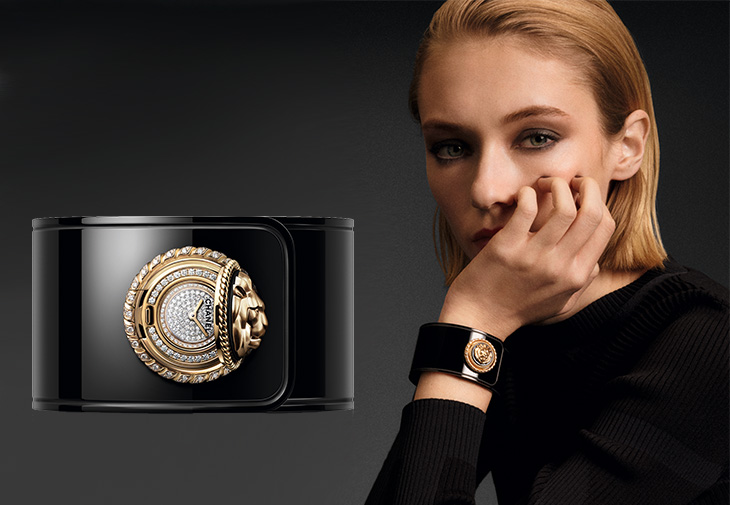香奈兒CHANEL Mademoiselle privé獅子手鐲鈕扣腕錶