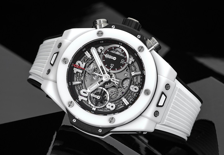 HUBLOT Big Bang Unico白陶瓷計時碼錶