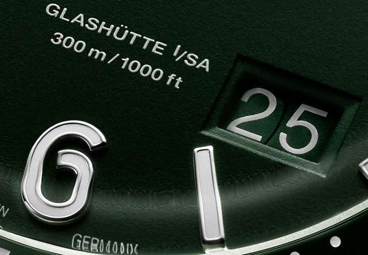 格拉蘇蒂原創GLASHÜTTE ORIGINAL蘆葦綠SeaQ大日曆腕錶