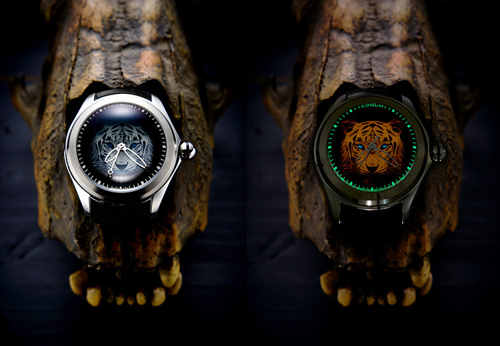 CORUM Bubble 47 Tiger暗夜猛虎自動腕錶