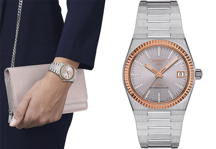 TISSOT PRX奢華極致18K金自動款腕錶