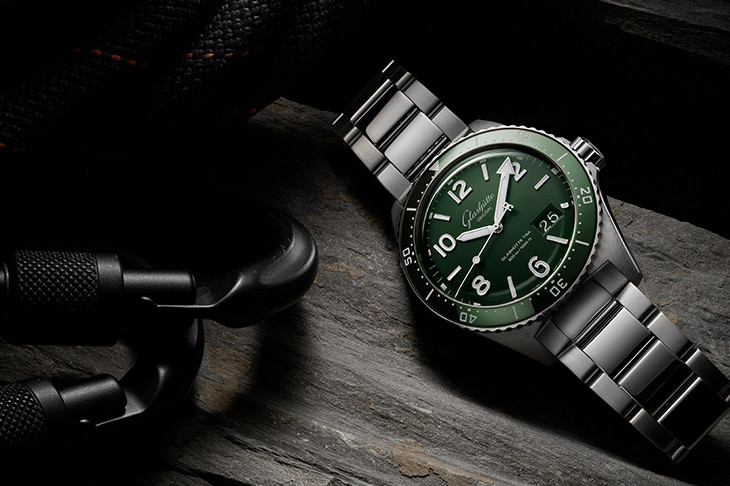 格拉蘇蒂原創GLASHÜTTE ORIGINAL蘆葦綠SeaQ大日曆腕錶