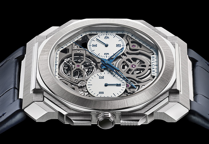 寶格麗Octo Finissimo Tourbillon Chronograph Skeleton超薄鏤空計時陀飛輪腕錶