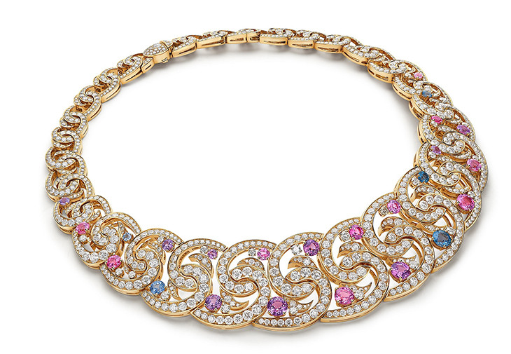 Bvlgari Magnifica系列baroque Spiral頂級彩寶與鑽石耳環