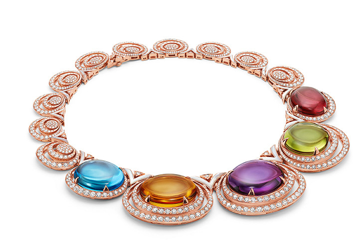 Bvlgari Magnifica系列color Ripple頂級彩寶項鍊