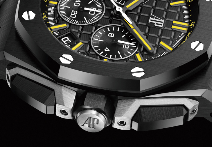 愛彼AUDEMARS PIGUET皇家橡樹離岸型30週年黑色陶瓷自動計時碼錶
