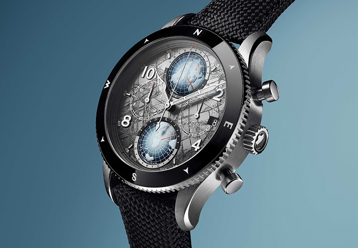 萬寶龍MONTBLANC 1858系列Geosphere世界時間計時零氧腕錶The 8000限量款290