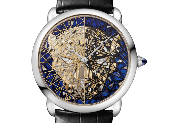 卡地亞Ronde Louis Cartier Éclats de Panthère腕錶