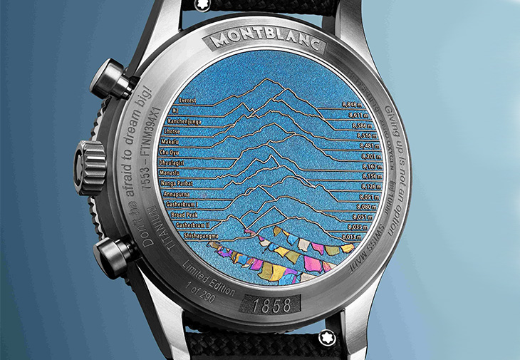 MONTBLANC萬寶龍1858系列Geosphere計時零氧腕錶The 8000限量款290