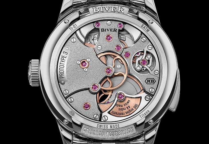 BIVER Carillon Tourbillon Biver鐘樂陀飛輪三問報時腕錶機芯