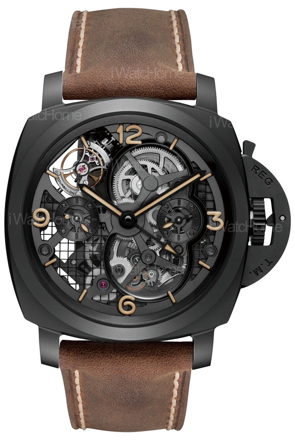 Lo Scienziato Luminor 1950 Tourbillon GMT Ceramica