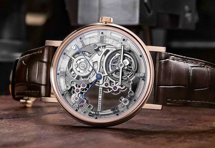 BREGUET寶璣Classique 5395鏤空超薄陀飛輪腕錶