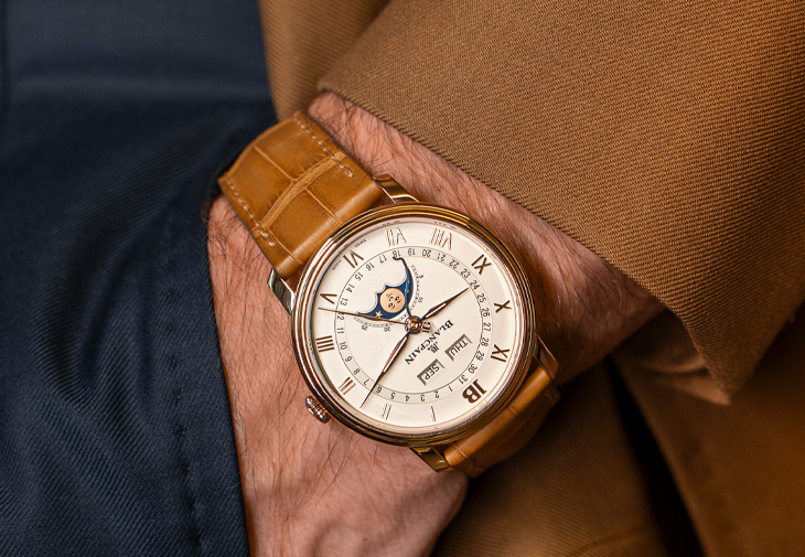 BLANCPAIN寶珀Villeret全日曆月相腕錶