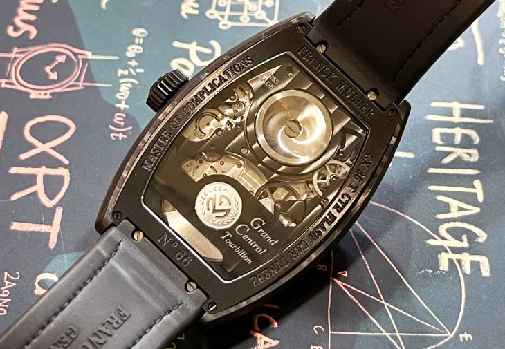 亮眼的FRANCK MULLER Grand Central Tourbillon Flash CX 36中置陀飛輪。